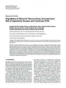 Role of Ligninolytic Enzymes and Cytochrome P450