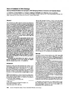 Role of Oxidants in DNA Damage - NCBI