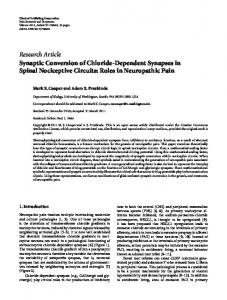 Roles in Neuropathic Pain