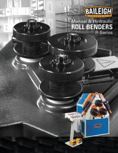 ROLL BENDERS - Baileigh Industrial