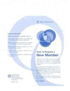 Rotary Membership Form