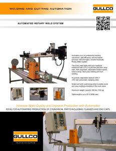 Rotary Weld System Brochure