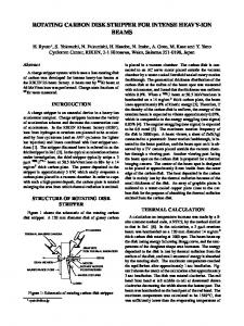 rotating carbon disk stripper for intense heavy-ion beams