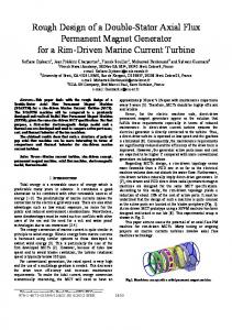 Rough Design of a Double-Stator Axial Flux Permanent ... - CiteSeerX