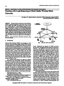 Routing with Load-Balancing in Multi-Radio ... - Semantic Scholar