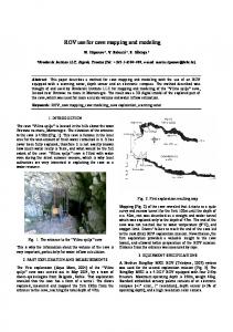 ROV use for cave mapping and modeling