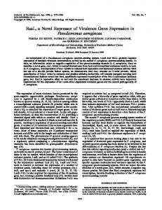 RsaL, a Novel Repressor of Virulence Gene Expression in ...