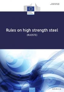 Rules on high strength steel