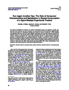 Run Again Another Day: The Role of Consumer ...