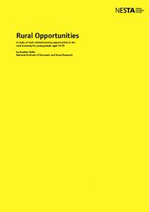 Rural Opportunities - Nesta