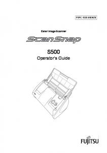 S500 Operator's Guide