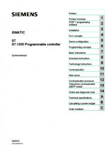 S7-1200 System Manual - Support - Siemens