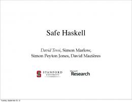 Safe Haskell