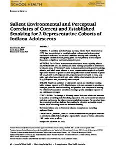 Salient Environmental and Perceptual ... - Wiley Online Library