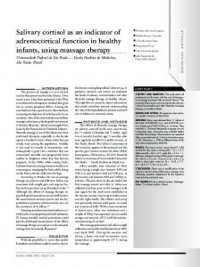 Salivary cortisol as an indicator of adrenocortical