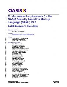 SAML - Name - OASIS Open