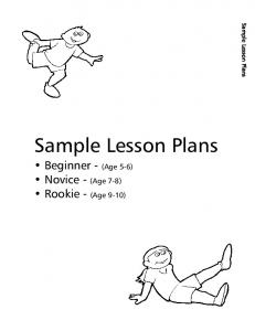 Sample Lesson Plans