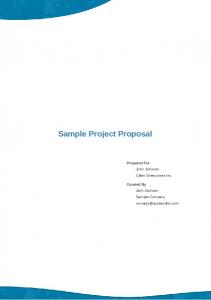 Sample Project Proposal - Quote Roller