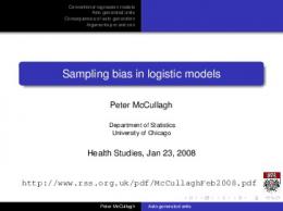 Sampling bias in logistic models