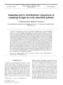 Sampling patchy distributions: comparison of ... - Inter Research