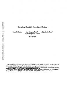 Sampling Spatially Correlated Clutter