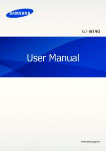 Samsung Galaxy S III mini Manual