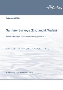 Sanitary Surveys (England & Wales) - Cefas