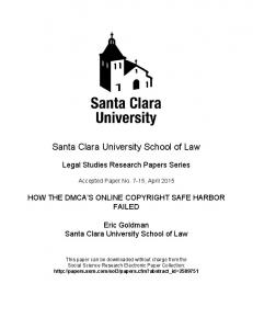 Santa Clara University School of Law - SSRN