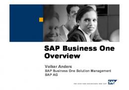 SAP Business One Overview