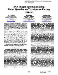 SAR Image Segmentation using Vector Quantization ... - arXiv