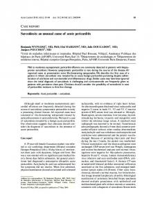 Sarcoidosis: an unusual cause of acute pericarditis