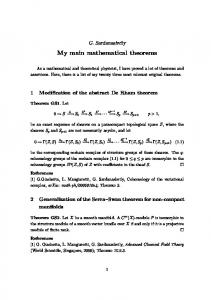 Sardanashvily theorems - CiteSeerX