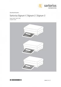 Sartorius Signum 1| Signum 2 | Signum 3