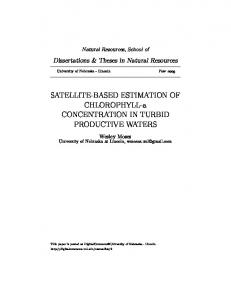 SATELLITE-BASED ESTIMATION OF ...