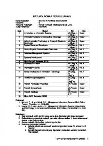 SATUAN ACARA PERKULIAHAN - Ainur Rofiq