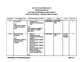 SATUAN ACARA PERKULIAHAN TEKNIK ... - SAP Gunadarma