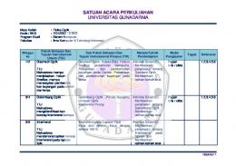 SATUAN ACARA PERKULIAHAN UNIVERSITAS ... - SAP Gunadarma