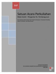 Satuan Acara Perkuliahan - WordPress.com