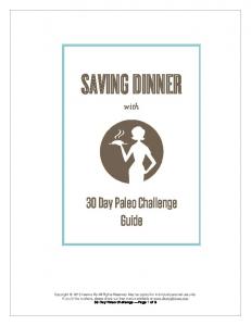 Saving Dinner - 30 Day Paleo Challenge