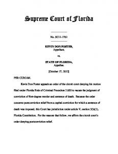 SC11-1761 Opinion - Florida Supreme Court