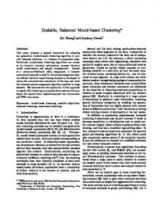 Scalable, Balanced Model-based Clustering - Semantic Scholar