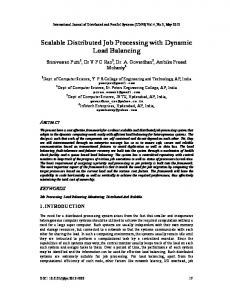 Scalable Distributed Job Processing with Dynamic Load Balancing