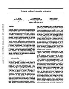 Scalable multiscale density estimation