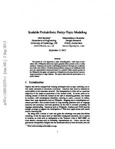 Scalable Probabilistic Entity-Topic Modeling