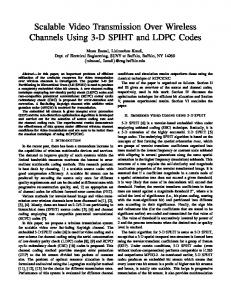 Scalable Video Transmission Over Wireless Channels Using 3-D