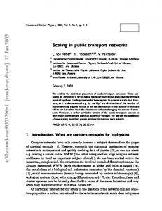 Scaling in public transport networks