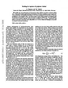 Scaling in rupture of polymer chains