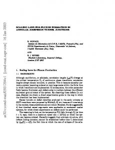 SCALING LAWS FOR FLUXON FORMATION IN ANNULAR