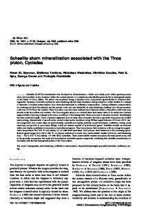 Scheelite skarn mineralization associated with the ...