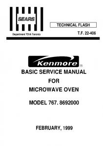 Schematic diagram of a microwave oven